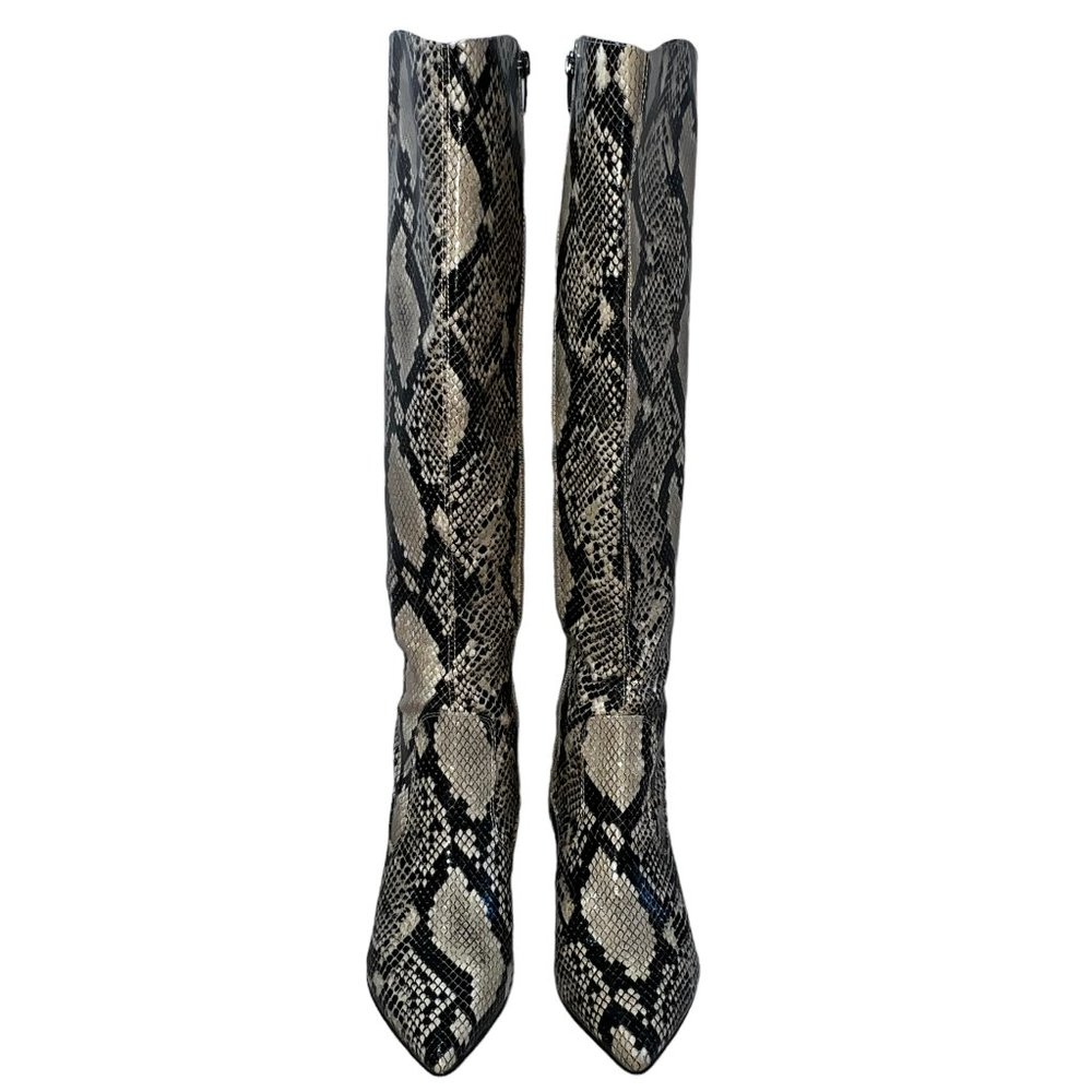 Like new Marc Fisher Snakeskin Print Faux Leather Boots Size 7 - Picture 4 of 10